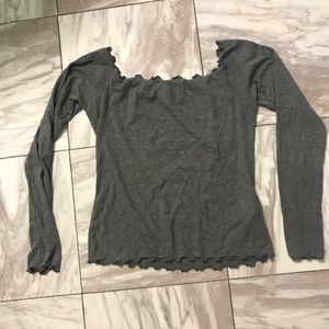Off the shoulder ruffle top